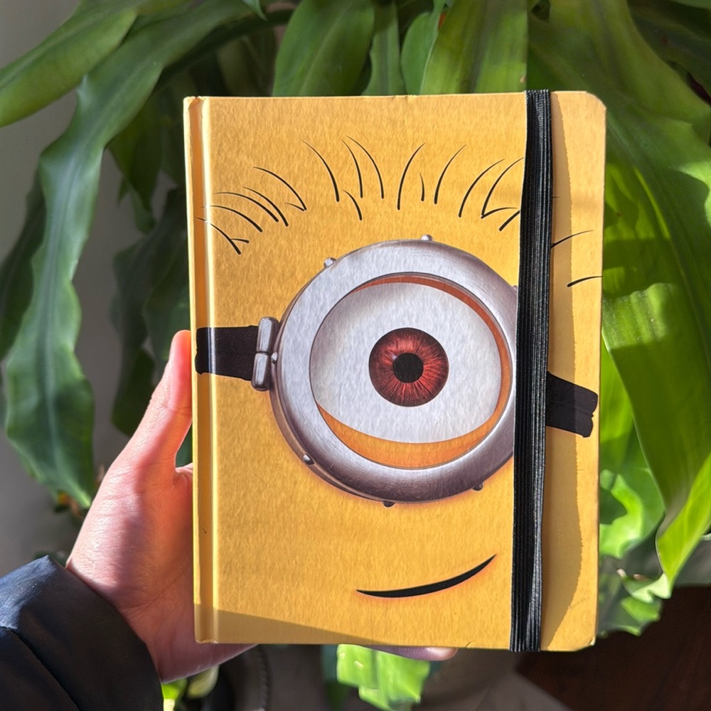Minions Despicable Me 2 Universal Book Minions yellow Book journal Write diary